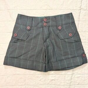 Verodille Plaid Office Siren Utility Shorts – S/M